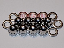 8 Acorn Cap Nuts 1/4"-20 Safety, Show, Dome, Hex, Stainless Steel, UNC Thread