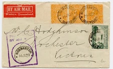 P16/02 E91 14 JUNE 1929 AUSTRALIAN FIRST FLIGHT COVER FROM NORMANTON