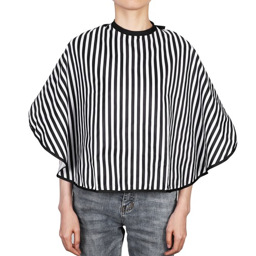 OUNONA 1PC Striped Hair Shawl Haircut Neck Shield Barber Hairdressing Cape Hair - Picture 2 of 8