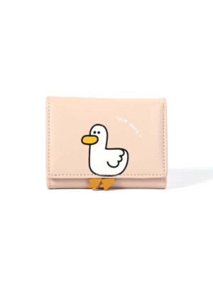 Girls Durable Small Cute  Wallet Cash Pocket Card Holder ID 3D Duck Wallet 2022