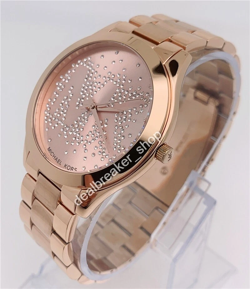 Orologio Donna Michael Kors MK3591 Slim Runway Tutto Oro Rosa 42 mm MK Quadrante Logo