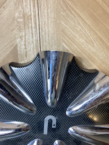 Niche Wheels Chrome/Carbon-Fiber Center Caps #10573 Custom Wheel Cap - Picture 2 of 5
