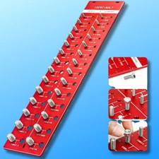 Nut and Bolt Thread Checker 28 Thread Identifier Gauge Inch and Metric Screw