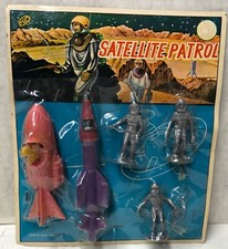 "Satellite Patrol" Space Toy-5 Pieces-1960s/70s-Mint-Sealed on Card
