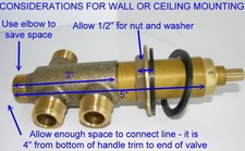 AllBrass Diverter Valve handles and trim included best quality in the industry