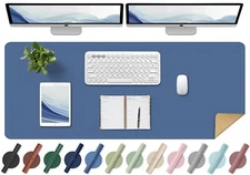 Large Desk Pad 47.2'' x 23.6'' Office Desk Mat Computer Mat for Desk Leather ...