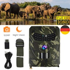 1080P 12MP Wildkamera Überwachungskamera Jagdkamera Fotofalle Nachtsicht LED