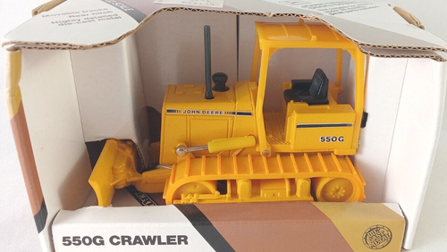 Vintage ERTL #5573 John Deere 550G Crawler 1:32 Scale Bulldozer New in Box - Picture 2 of 6