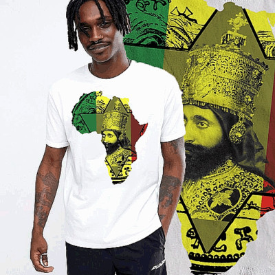 Reggae T-Shirt Jah Rastafari Haile Selassie I Tenor Saw, Yellowman, Peter Tosh e