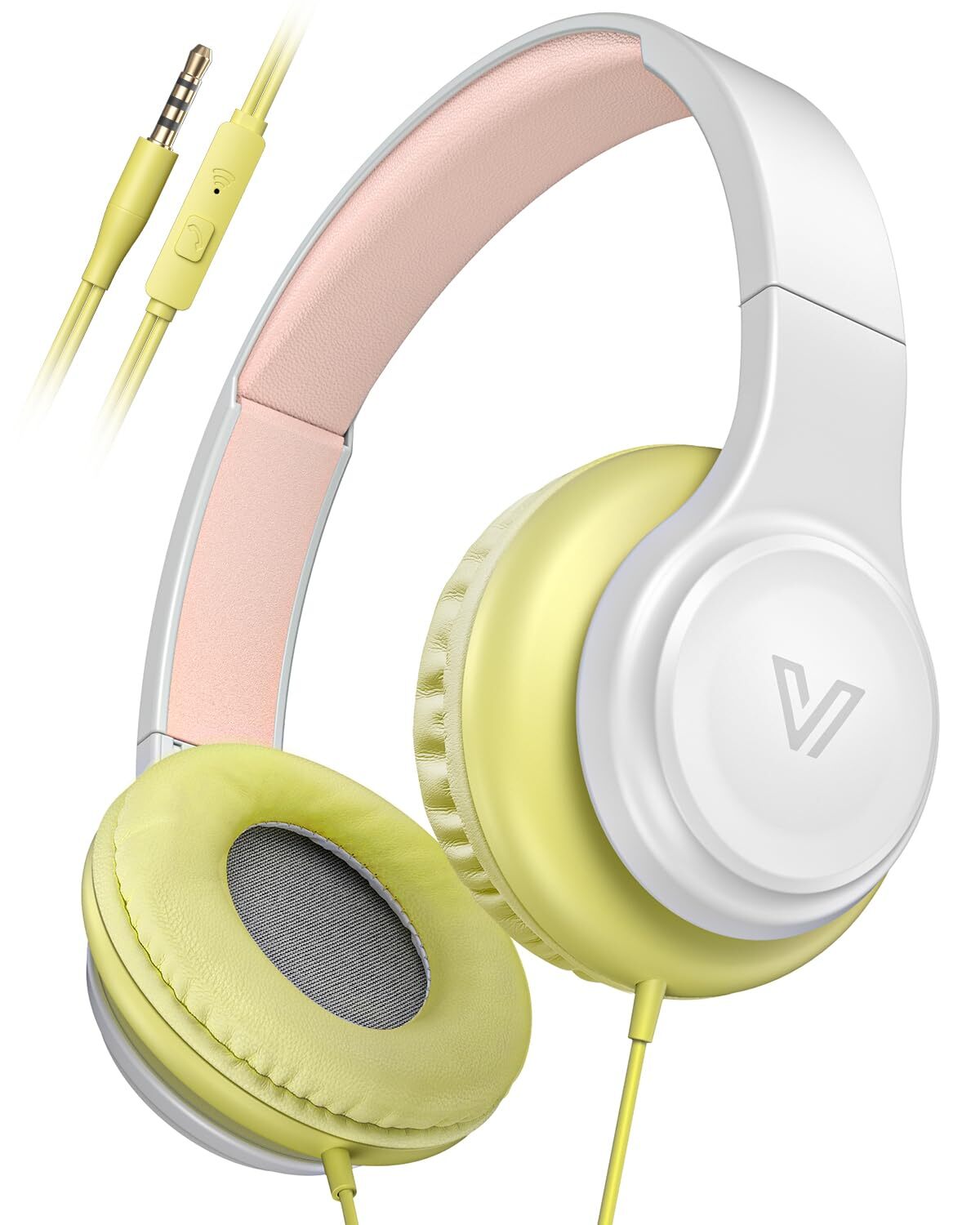 GE01 Lightweight Foldable On-Ear Headphones with Mic & Enhanced Bass-image