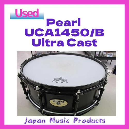 Pearl UCA1450/B Ultra Cast Metal Snare Drum Aluminium Shell Black  Rare14×5#300