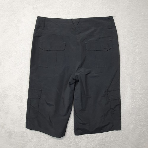 Kathmandu Trekking Shorts Women Size 10 Pockets Polyester Black Length 63 cm - Picture 2 of 6