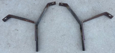 X Kaiser Deluxe Rear Back Bumper Impact Mounting Support Brackets 1951 51 Oem