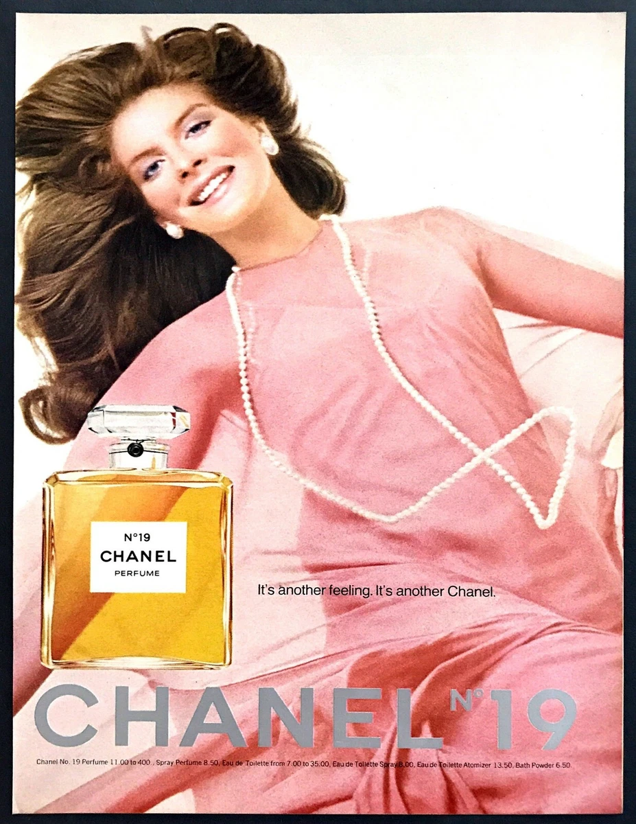 1973 Chanel No. 19 Perfume Bottle photo New Number & Fragrance vintage  print ad