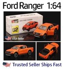 2019 Ford Ranger Pick-up Truck in Orange - 1:64 Burago - Doors Open - Bburago 62