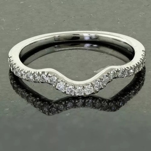 2.60 Ct Round Cut Lab Created Engagement Ring 14K White Gold Plated