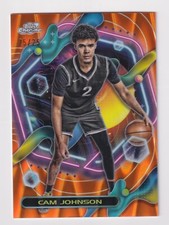 2023-24 Topps Cosmic Chrome ORANGE GALACTIC REFRACTOR #14 CAM JOHNSON 25/25 Nets