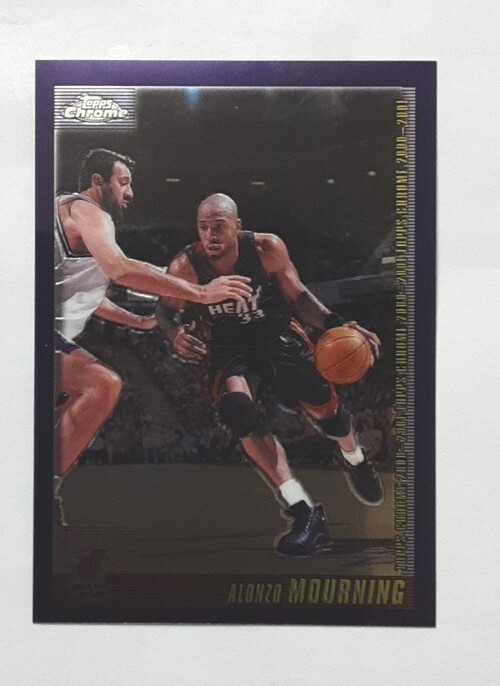 2000-01 Topps Chrome Alonzo Mourning  Refractor SP #67 HEAT HOF