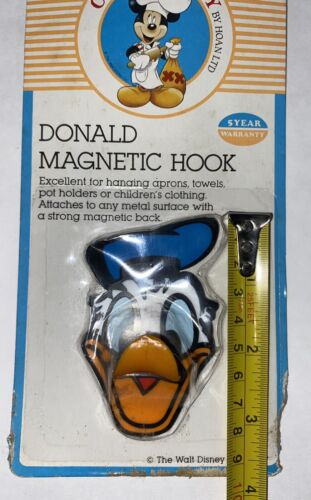 DISNEY DONALD ENTENMAGNET KUNSTSTOFF VINTAGE Haken Neu - Bild 2 von 3