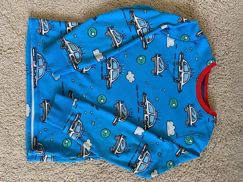 Next UK Jungen Baumwolle Pyjama Schlafanzug Nachtwäsche Polizei Autos Fahrzeug blau Gr. 8-9 - Bild 11 von 13