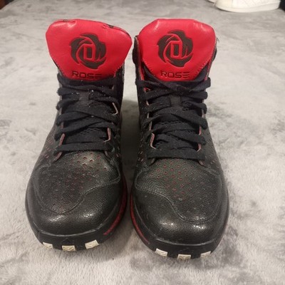 adidas Rose 1 Chicago  Black Red Sneaker Size 10.5