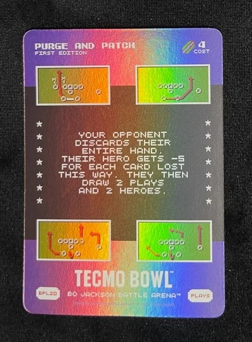 Bo Jackson Battle Arena Tecmo Bowl BPL20 Purge and Patch Bonus Play Case Hit SSP