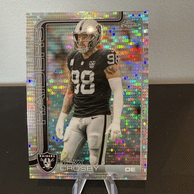 2025 Topps Chrome Maxx Crosby Pulsar Refractor Las Vegas Raiders