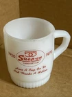 Vintage Fire-King Snap-on Tools 50th Anniversary Milk Glass Mug 1920-1970 USA