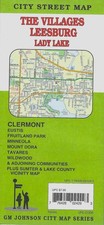 City Street Map of The Villages, Leesburg, Lady Lake, Florida, by GMJ Maps
