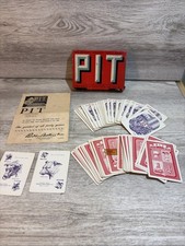 Vintage PIT Card Game Parker Brothers w/Bull  Bear Edition 1947 COMPLETE  