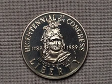 1989 US Mint Proof Bicentennial of the Congress Commerative Half Dollar
