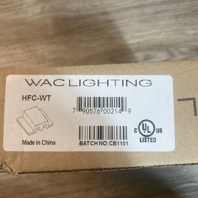 WAC Lighting H Track Floating Canopy Connector, White - HFC-WT - See Notes