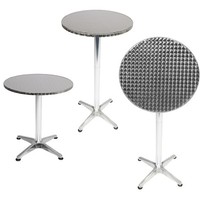 Mojawo® Bistro Stehtisch Ø60Cm HöHenverstellbar Klappbar Balkontisch Gartentisch