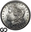 1879 Morgan Silver Dollar Coin, Lustrous Solid Gem BU++