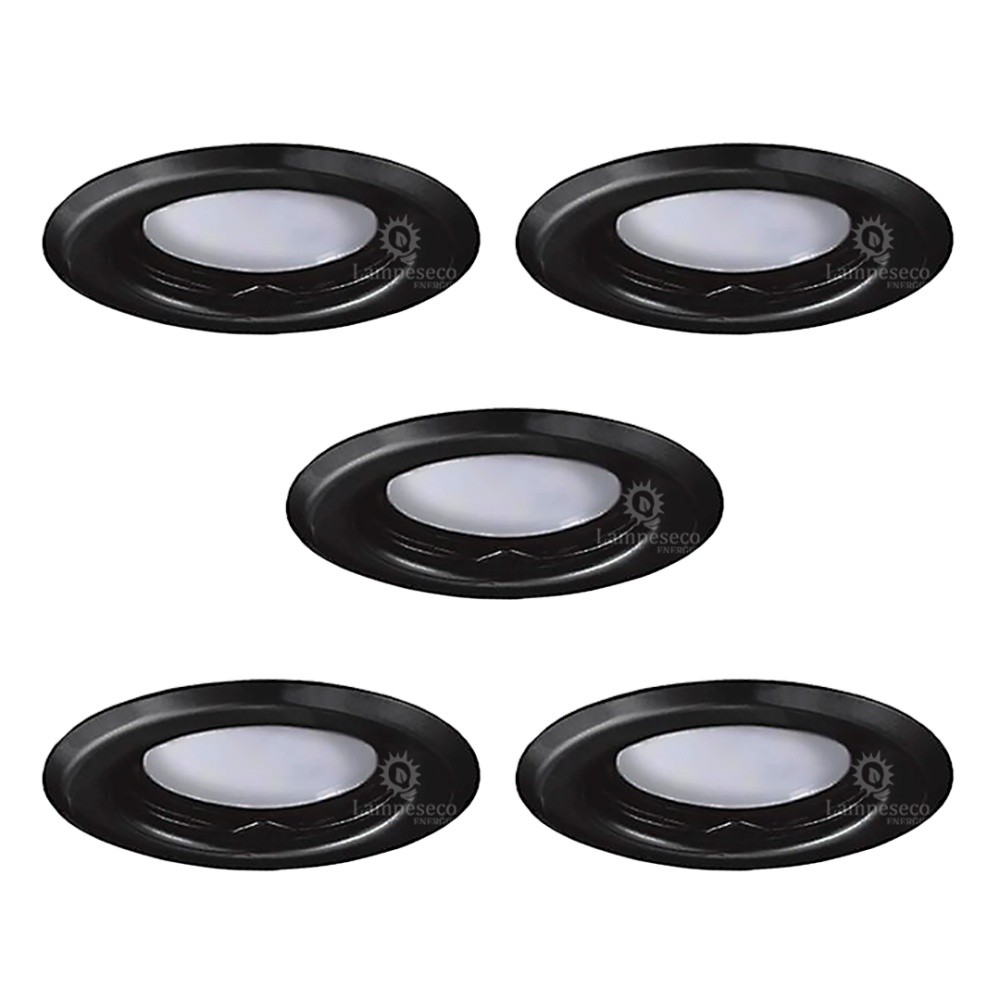 Spots encastrables noirs mats GU10 blanc froid pour illuminer la cuisine et le plan de travail