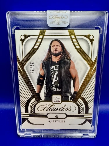 AJ Styles 2024 Panini Flawless WWE /25 Diamond Gem Gold #8