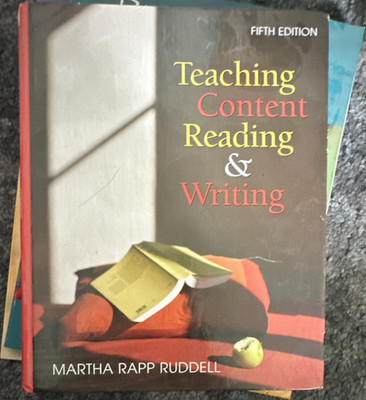 Teaching Content Reading & Writing 5th Ed by Martha Rapp Ruddell Wiley Hardcover