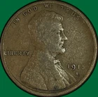 1915-S Lincoln Wheat Cent Very Good VG Coin #38198