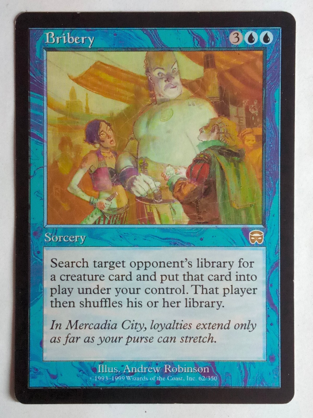 Bribery Mercadian Masques LP  x1 MTG Magic the Gathering Card