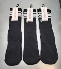 3 PACK Free People FP Movement Tube Socks Classic Retro Striped Womens