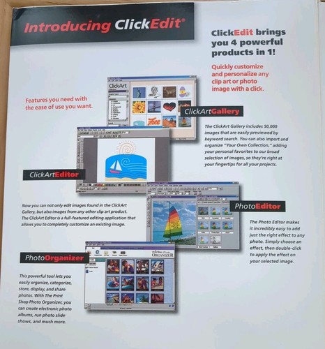 ClicArt ClickEdit 4 In 1 Plus 50,000 ClipArt Images - Picture 5 of 10
