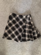 Zara Girls Skirt Plaid Pleated Viscose Blend Soft Size 11-12 Large New