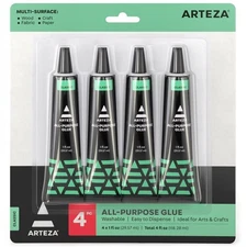 All-Purpose Craft Glue, 4-Pack, Fast-Drying Clear Glue for Crafts by ARTEZA