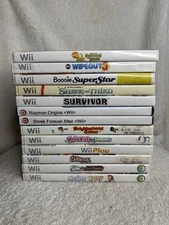wii games Lot Of 13 Different Games Hello Kitty, Wii Play, Carnival Games, Sims