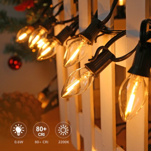 25PACK LED Night Light Bulbs, C7 Candelabra LED Light Bulbs, E12 Chandelier B... - Picture 6 of 7