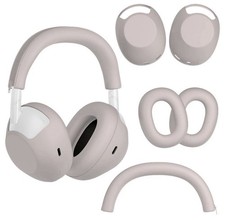 Sony WH-1000XM6 Silicone Headphone Case 3-in-1 Protective Cover Skin - Pink