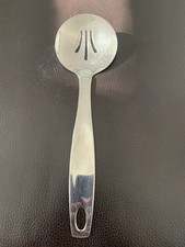 Oneida 18/8 Stainless Steel Slotted Salad Serving Spoon 9.5 Inch Flatware Heavy
