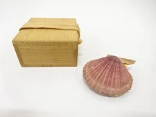 7603154: JAPANESE TEA CEREMONY / KOGO INCENSE CONTAINER / CLAMS / ARTISAN WORK