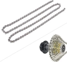 POCREATION Chain Replacement, Highgrade Steel 8/9 Speed Chargeable 27 speed 