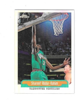 Shareef Abdur-Rahim 1999-00 Topps Chrome Refractor Card #180